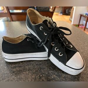 Converse Black and White All Star Sneakers